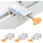 Verrou baie coulissante 3 pices bloque fenetre coulissante en alliage daluminium avec cl bloc porte ...