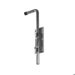 Verrou baonnette - non spcifi - longueur 300 mm - acier zingu - en applique - couleur gris / blanc ...