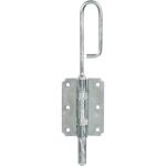 Verrou baonnette zingu blanc - 300 mm - jardinier massard - a cl - en applique - demi - cylindre
