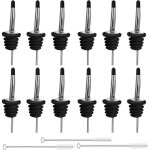 Verseurs de bec de bouteille - premium - acier inoxydable - caoutchouc - 3 brosses incluses - durable ...