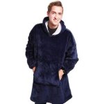 Version bleu - hiver surdimensionn couverture avec manches femmes sweat  capuche polaire sweats chauds ...