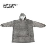 Version gris - taille unique pour tous - couverture polaire avec manches couvertures de poche � capuche ...