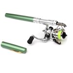 Vert - 1. 4m - mini canne à pêche télescopique de poche portable forme de stylo pliée avec moulinet accessoire ... Vert - 1. 4m - mini canne à pêche télescopique de poche portable forme de stylo pliée avec moulinet accessoire ...