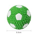 Vert l - ballon de football en latex naturel pour chien jouet  mcher interactif doux et rebondissant ...