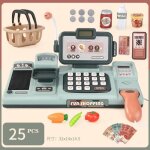 Vert - caisse enregistreuse pour enfants jeu de simulation de supermarch� calcul des aliments caisse ...