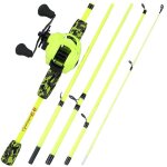 Vert clair - 1. 7m et main droite - ensemble de canne  pche casting ultralgre en fiber de carbone ...