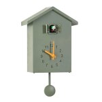 Horloge murale - moderne - coucou doiseau - plastique - vert - int�rieur