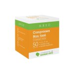 Marque verte compresses st�riles en non tiss� 10cm x 10cm 50 x 2 compresses