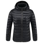 Veste chauffante intelligente - noir - taille s - imperm�able - capuche thermique