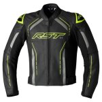 Veste cuir moto rst s1 - noir / jaune - 3xl