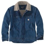 Veste denim sherpa relaxed fit bleu txl - carhartt - s1105478h87xl
