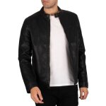 Veste - jack & jones - warner - homme - noir - fermeture clair et bouton - pression