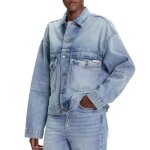 Veste en jean bleu femme calvin klein jeans denim jacket