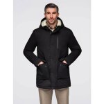 Veste parka - ombre - pour homme - noir