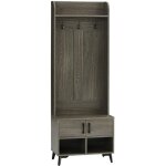 Vestiaire dentrée banc style 60x34x170cm gris Vestiaire dentrée banc style 60x34x170cm gris