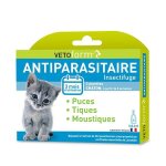 Vetoform antiparasitaire chaton (3 pipettes de 06 ml) Vetoform antiparasitaire chaton (3 pipettes de 06 ml)