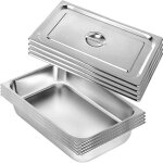 Vevor bac inox alimentaire lot de 4 plats à four en acier inoxydable 13l Épaisseur 08mm bac poli rectangulaire ... Vevor bac inox alimentaire lot de 4 plats à four en acier inoxydable 13l Épaisseur 08mm bac poli rectangulaire ...