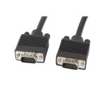 Vga (15 broches) vers fiche vga (15 broches) câble avec noyau de ferrite noir 18 m Vga (15 broches) vers fiche vga (15 broches) câble avec noyau de ferrite noir 18 m
