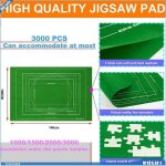 Vgeby tapis de rangement puzzles xl 55inx 39in feutre protection kit inclus gris cm