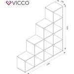 Vicco �tag�re b�ton 142. 4 x 143 cm
