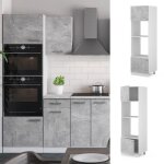 Armoire micro - ondes r - line 60cm bton blanc vicco