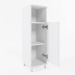 Meuble de rangement de salle de bain fynn 30x95cm blanc blanc vicco
