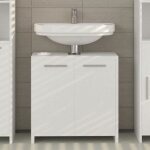 Meuble sous vasque simple kiko 58x60cm blanc vicco