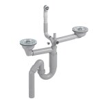 Vidage manuel 2 bacs cuipd622 - a pour évier granit - diamètre 90 mm Vidage manuel 2 bacs cuipd622 - a pour évier granit - diamètre 90 mm