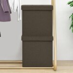 Vidaxl 2x tabourets de rangement pliables coffres de rangement conteneurs de rangement salon salle de ...