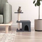 Vidaxl arbre  chat avec griffoirs en sisal gris fonc 48 cm 171788