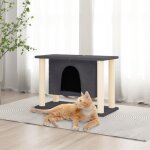 Vidaxl arbre  chat avec griffoirs en sisal gris fonc 50 cm 171659