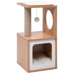 Vidaxl arbre  chat avec tapis  gratter en sisal 60 cm