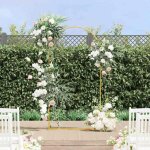 Vidaxl arche de mariage en acier 100 x 39 x 200 cm - vert