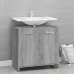 Vidaxl armoire de bain sonoma gris 60x33x60 cm bois d'ingnierie 815526