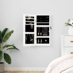 Vidaxl armoire  bijoux avec miroir murale blanc 30x8, 5x67 cm 353208