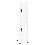 Vidaxl armoire à casiers blanc 38x45x180 cm acier Vidaxl armoire à casiers blanc 38x45x180 cm acier