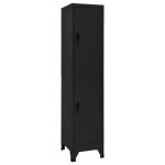 Vidaxl armoire à casiers noir 38x45x180 cm acier 339778 Vidaxl armoire à casiers noir 38x45x180 cm acier 339778