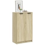 Armoire  chaussures chne sonoma 59x35x100cm bois d'ingnierie