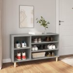 Vidaxl armoire  chaussures gris bton 102x36x60 cm bois d'ingnierie 819744