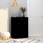 Vidaxl armoire  chaussures noir 60x35x84 cm agglomr