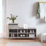 Vidaxl armoire  chaussures sonoma gris 102x36x60 cm bois d'ingnierie 831362