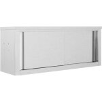 Vidaxl armoire de cuisine avec portes coulissantes 120x40x50 cm inox