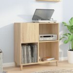 Vidaxl armoire  disques, armoire latrale avec rangement, meuble pour tourne - disque, buffet de salon, ...