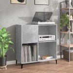 Vidaxl armoire  disques gris bton 84, 5x38x89 cm bois d'ingnierie 832001