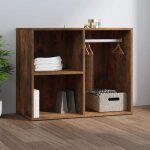 Vidaxl armoire de dressing chêne fumé 80x40x65 cm bois d'ingénierie 820505 Vidaxl armoire de dressing chêne fumé 80x40x65 cm bois d'ingénierie 820505