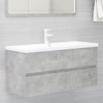 Vidaxl armoire d'vier gris bton 100x38, 5x45 cm agglomr