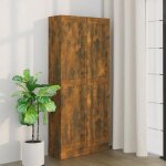 Vidaxl armoire  livres chne fum 82, 5x30, 5x185, 5cm bois d'ingnierie 815114