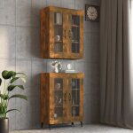 817390 vidaxl armoire murale suspendue chne fum 69, 5x34x90 cm
