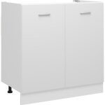 Vidaxl armoire de plancher d'vier, armoire de rangement avec tagre, meuble de cuisine salle  manger ...