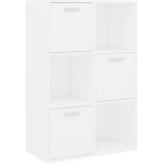 Vidaxl armoire de rangement blanc 60x29, 5x90 cm agglomr